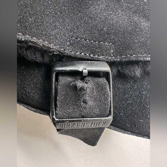 Birkenstock Uppsala Shearling Boots Black Suede Lined Classic Women's EU 39 US 8 - Picture 12 of 13